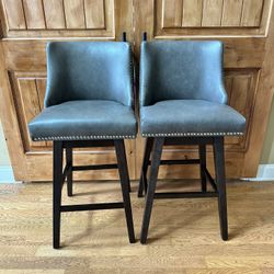 Bar Stools, Grey (2)