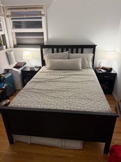 Full Size Bed Frame, nightstands, chest