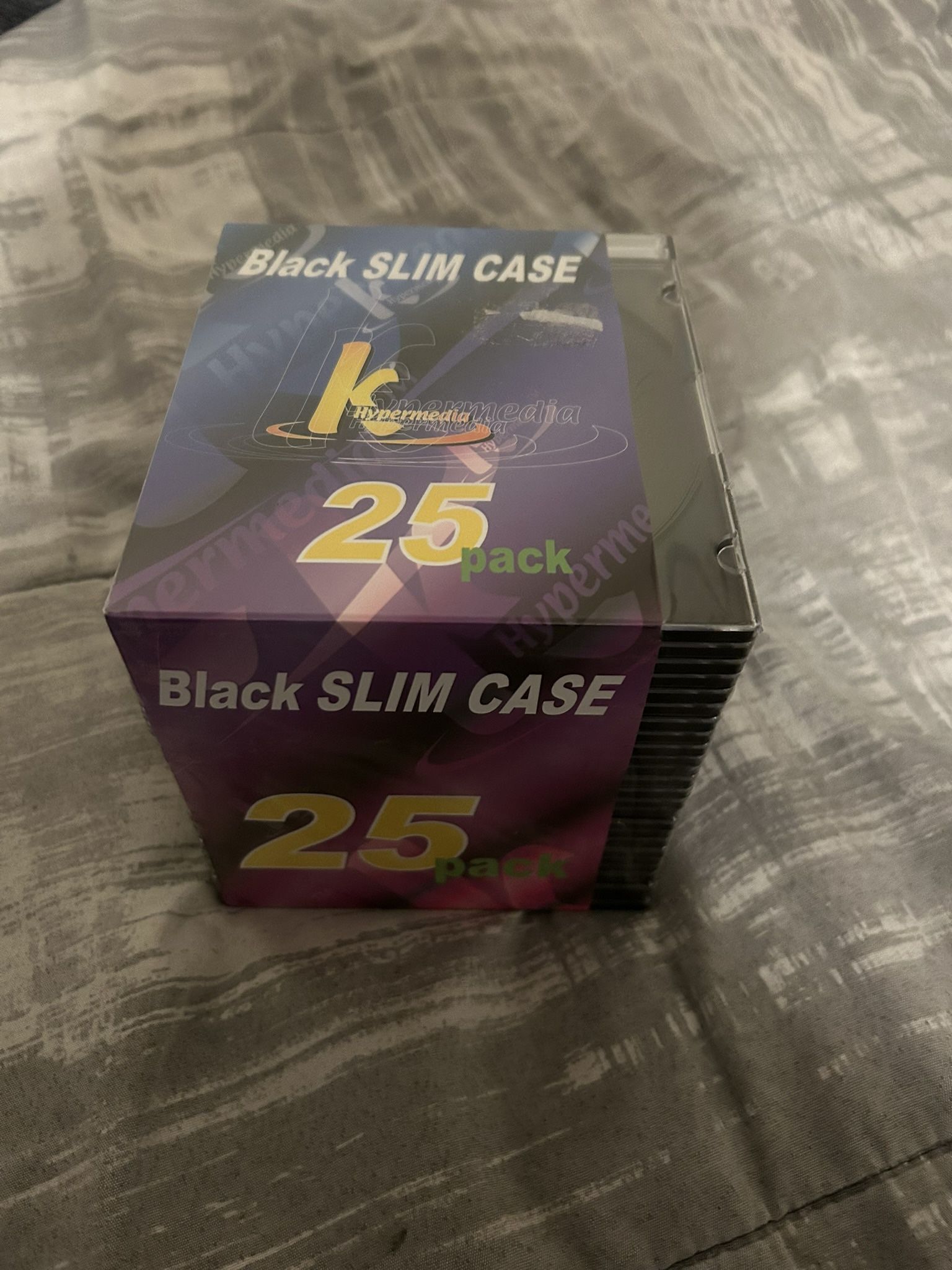 Black Slim CD Case Pack Of 25