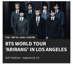 Two BTS tickets