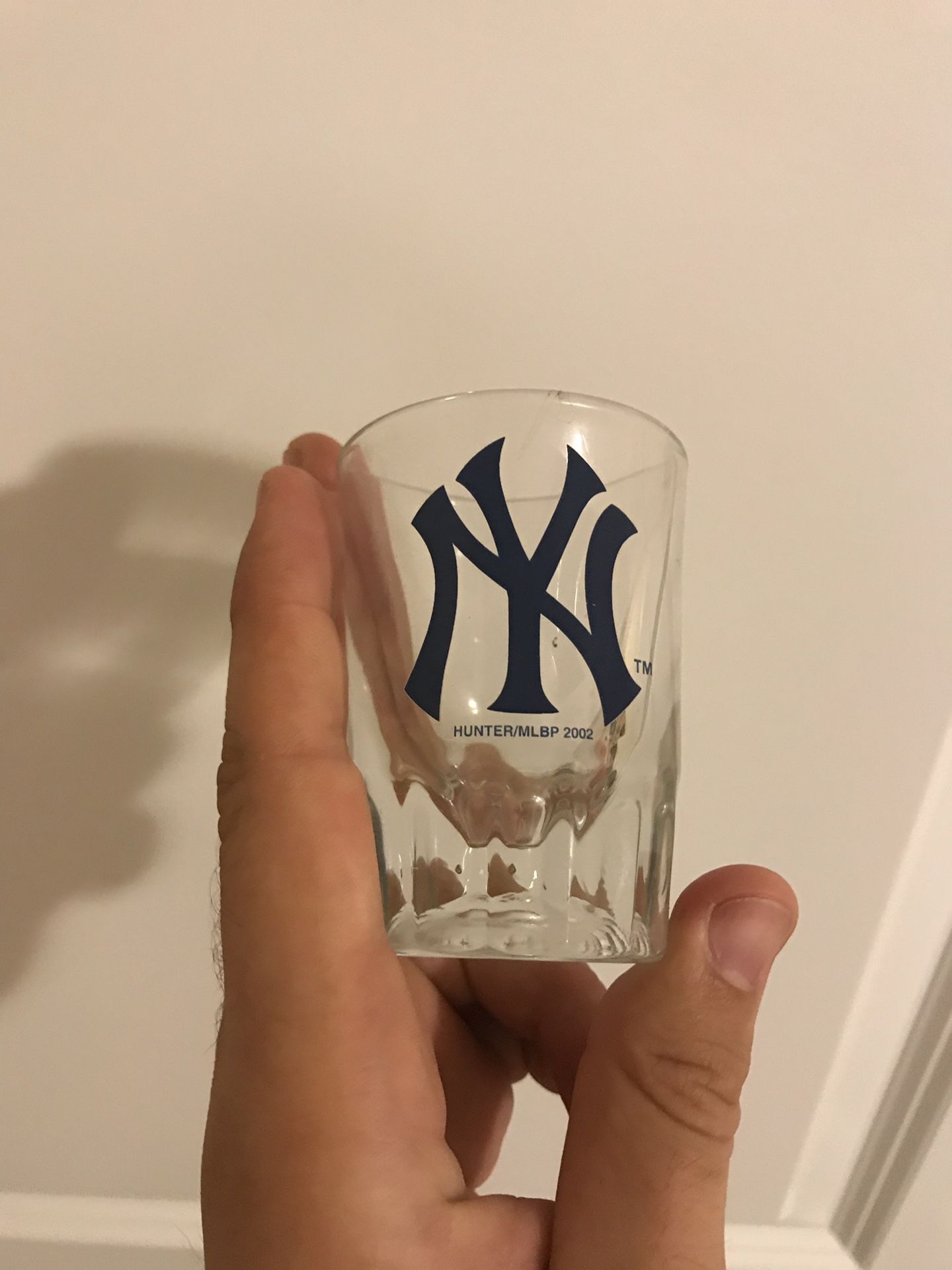 2002 Yankees Shot Glass