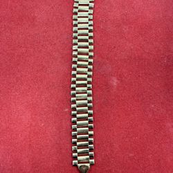 10kt Rolex Style Bracelet 8 Inches 
