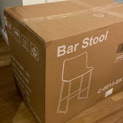 New Dumos 26” Black Counter Stools (Set of 2)