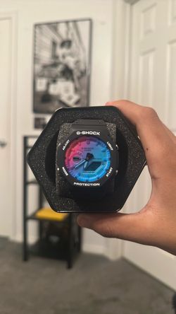 Casio G-Shock Watch with Rainbow Dial