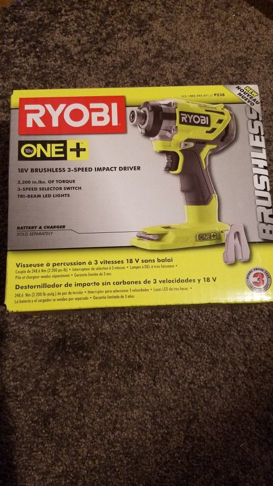 Ryobi 18v Brushless Impact Driver