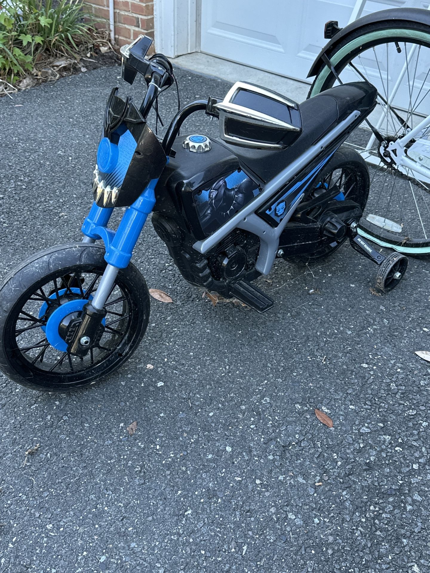 Marvel Black Panther Kids Electric Motorcycle – $20