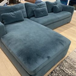 Custom Velvet Sleeper Sofa