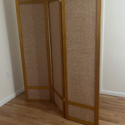 6 Ft Dividing Screen Honey Color 