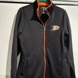 Ladies Small Anaheim Ducks Zip Up Jacket