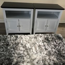 “2” Bedside Tables Or Push Together Wall Cabinets 