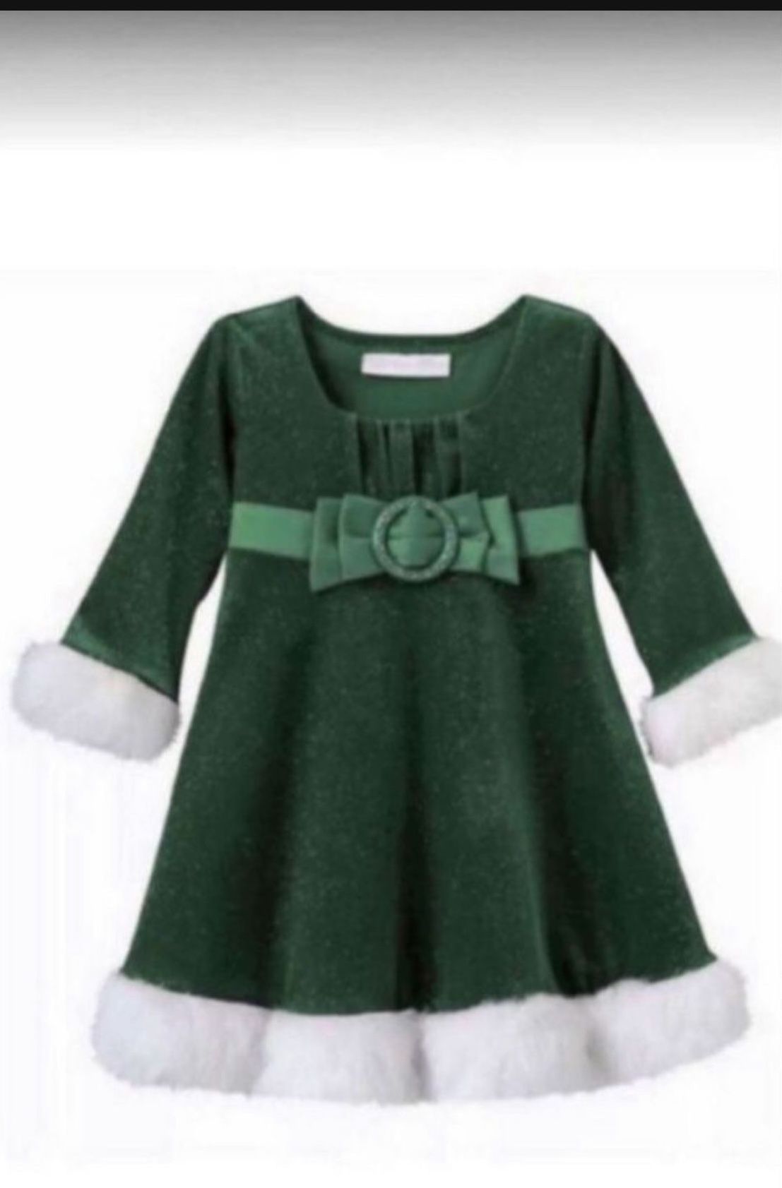 Toddler BONNIE BABY Green Sparkle Christmas New
