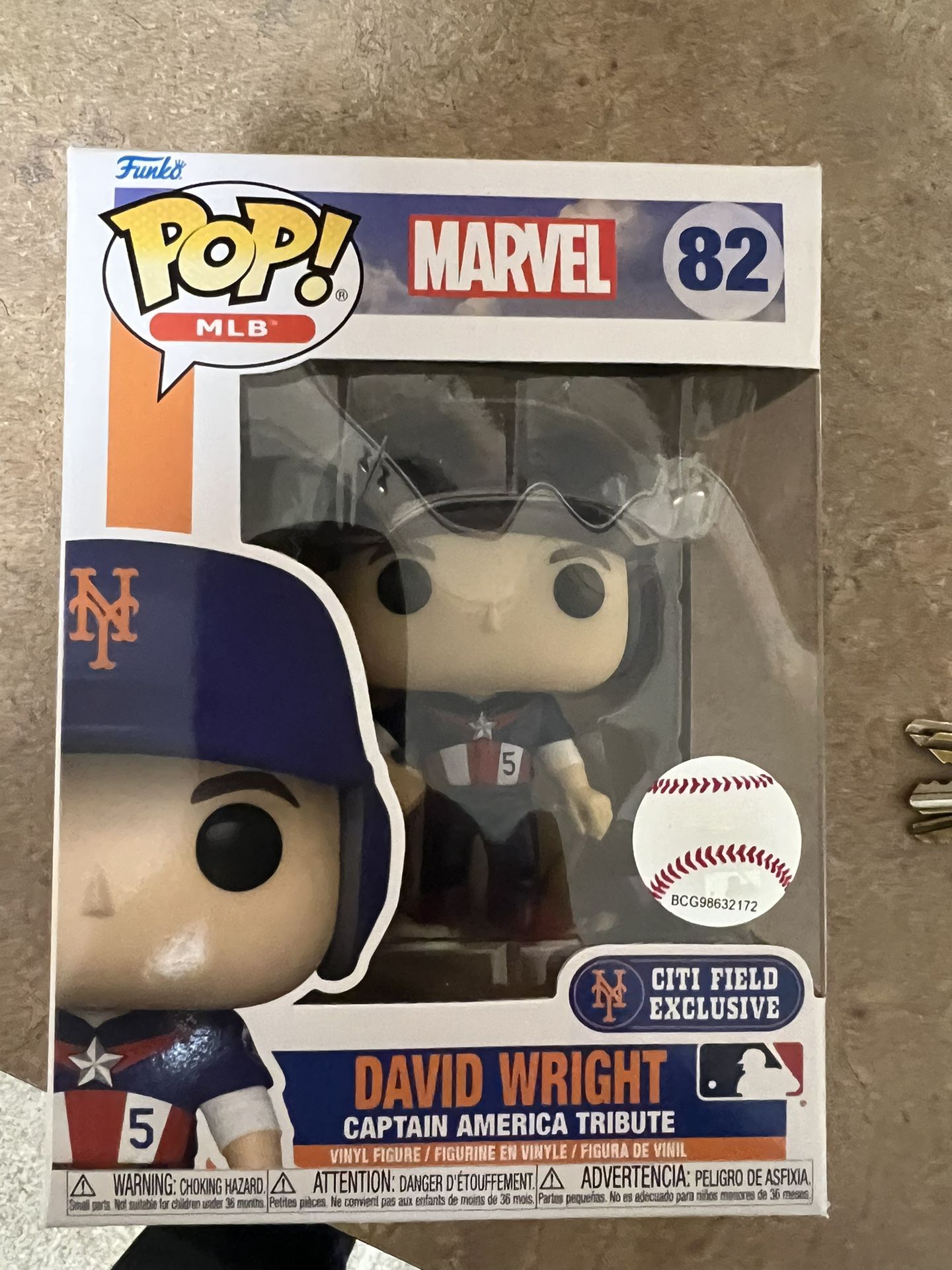 David Wright Captain America Funko POP! New York Mets Pop Vinyl