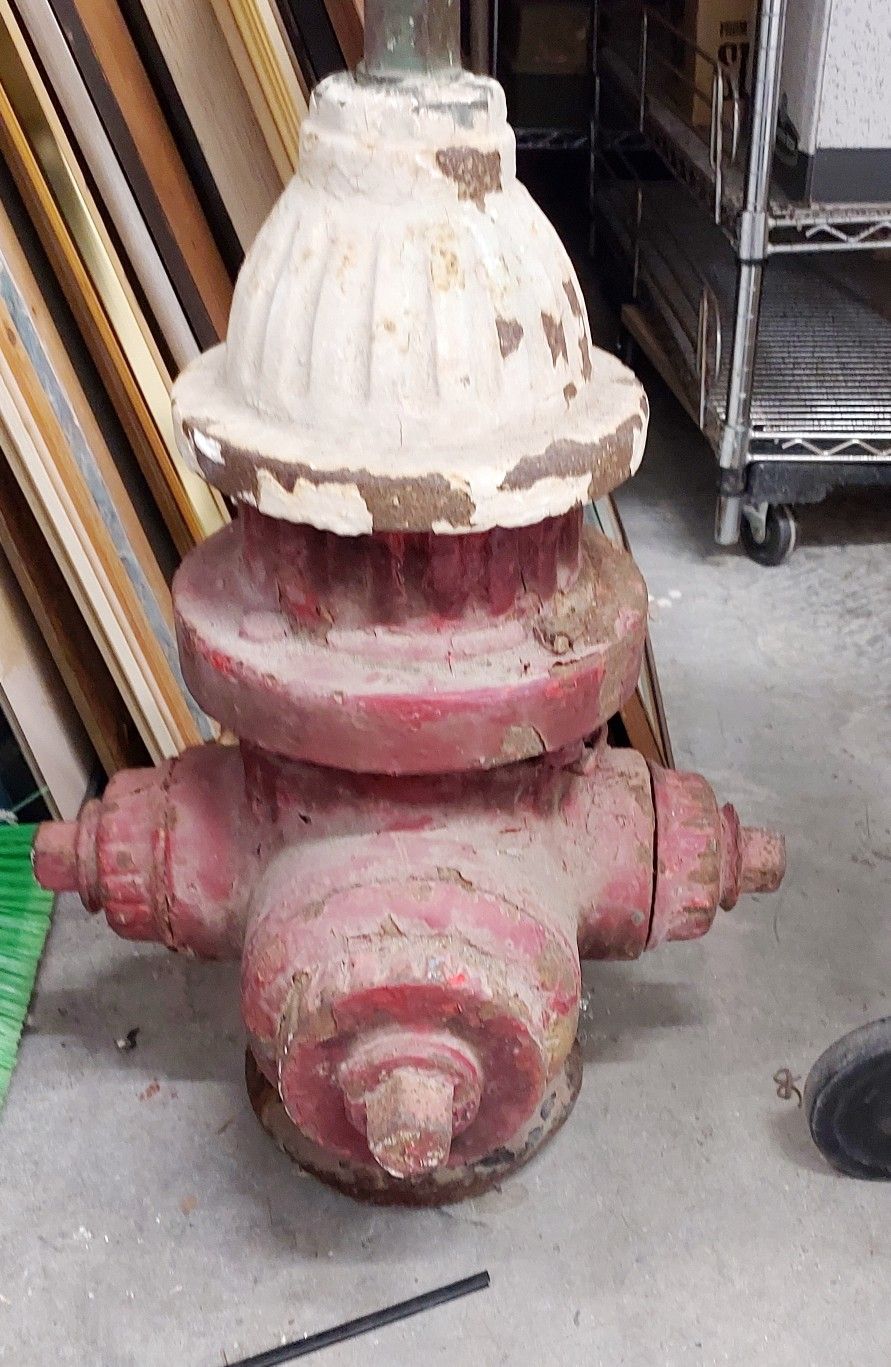 FIRE HYDRANT ANTIQUE 1898 CAST IRON