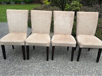 Beige Upholstered Dining Chairs