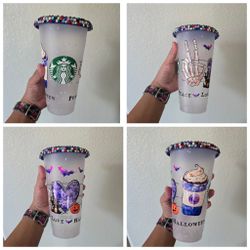 Halloween Tumbler And Starbucks Cups