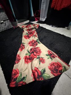 Long Rose Dress