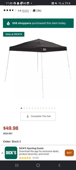 Ducks sporting good canopy 10x10 with Weights
