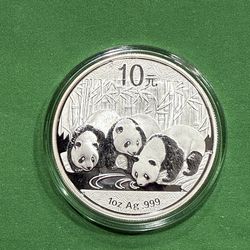 1 ounce silver panda 2013