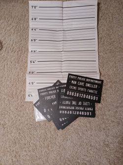 Mug Shots Party Backdrop And 20 Signs