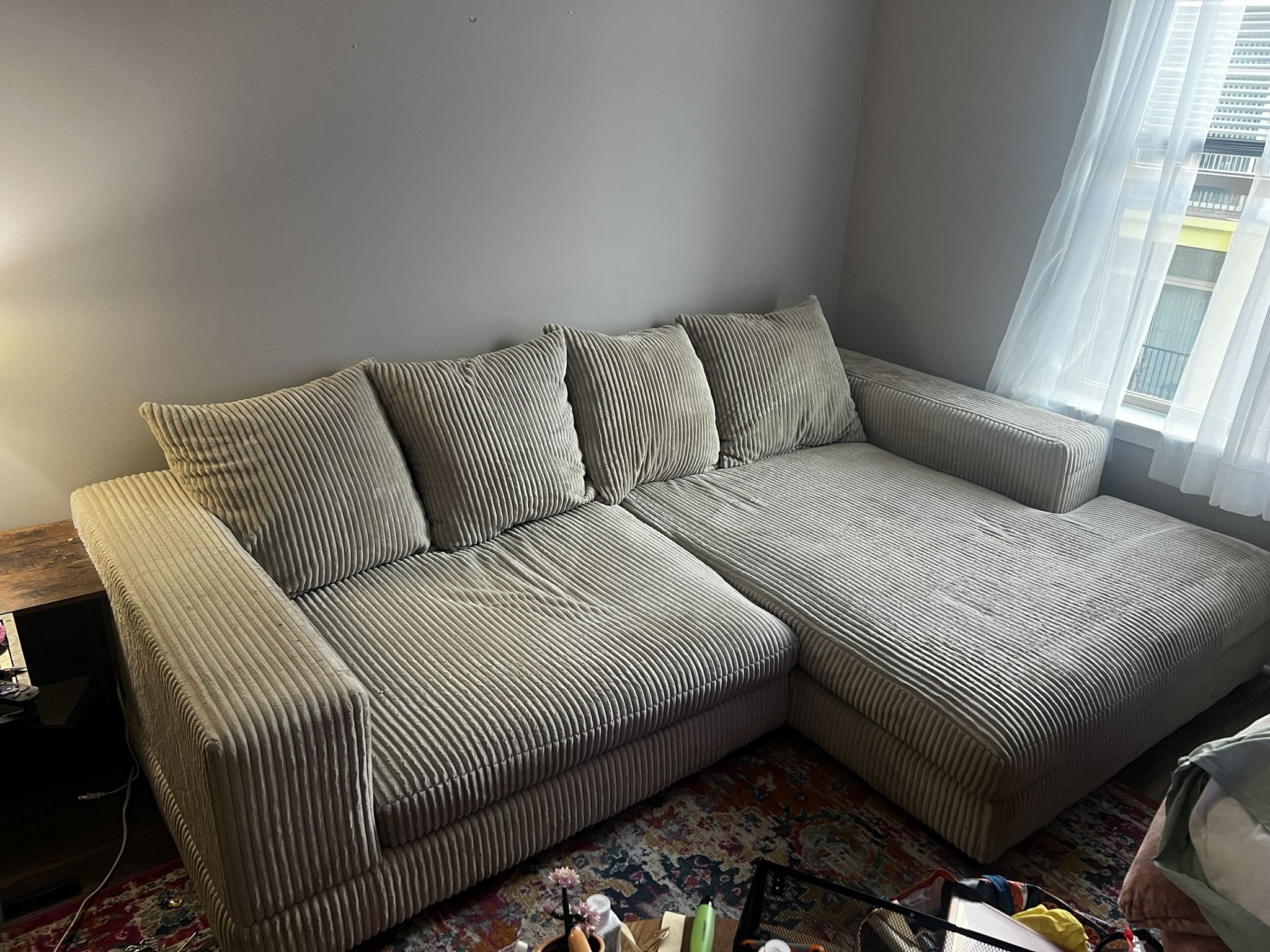 Cozy Corduroy Sectional