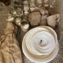 Burlap decorations 
