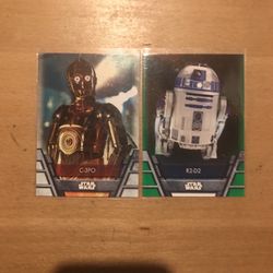 STAR WARS 2 CARD LOT 