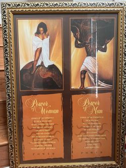 African American art - Power Of A Woman, Power Of A Man