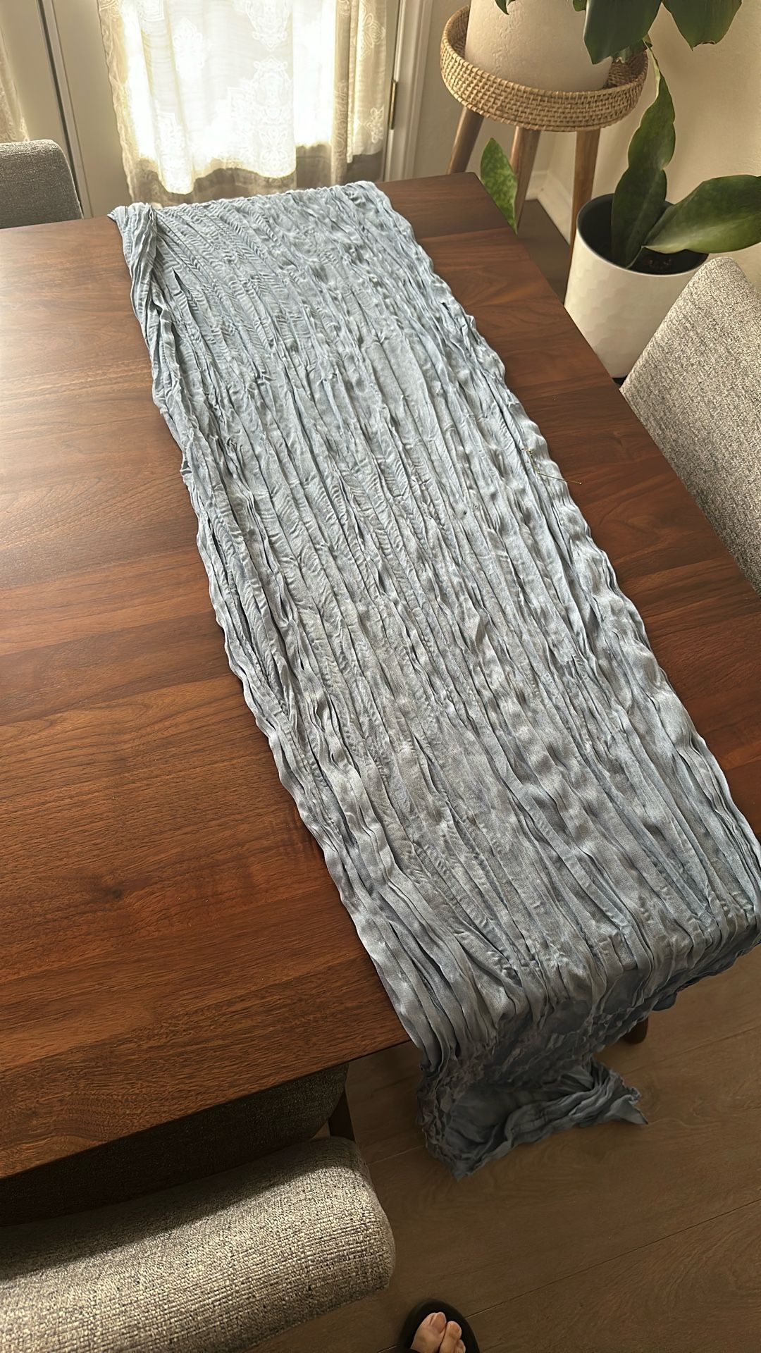 20 Dusty Blue Cheesecloth table runners
