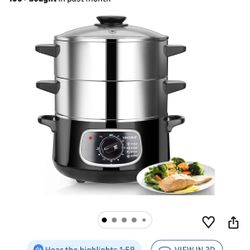 Secura 2 Stainless Steel Food Steamer 8.5 Qt