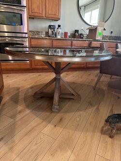 53 inch with smoked glass top