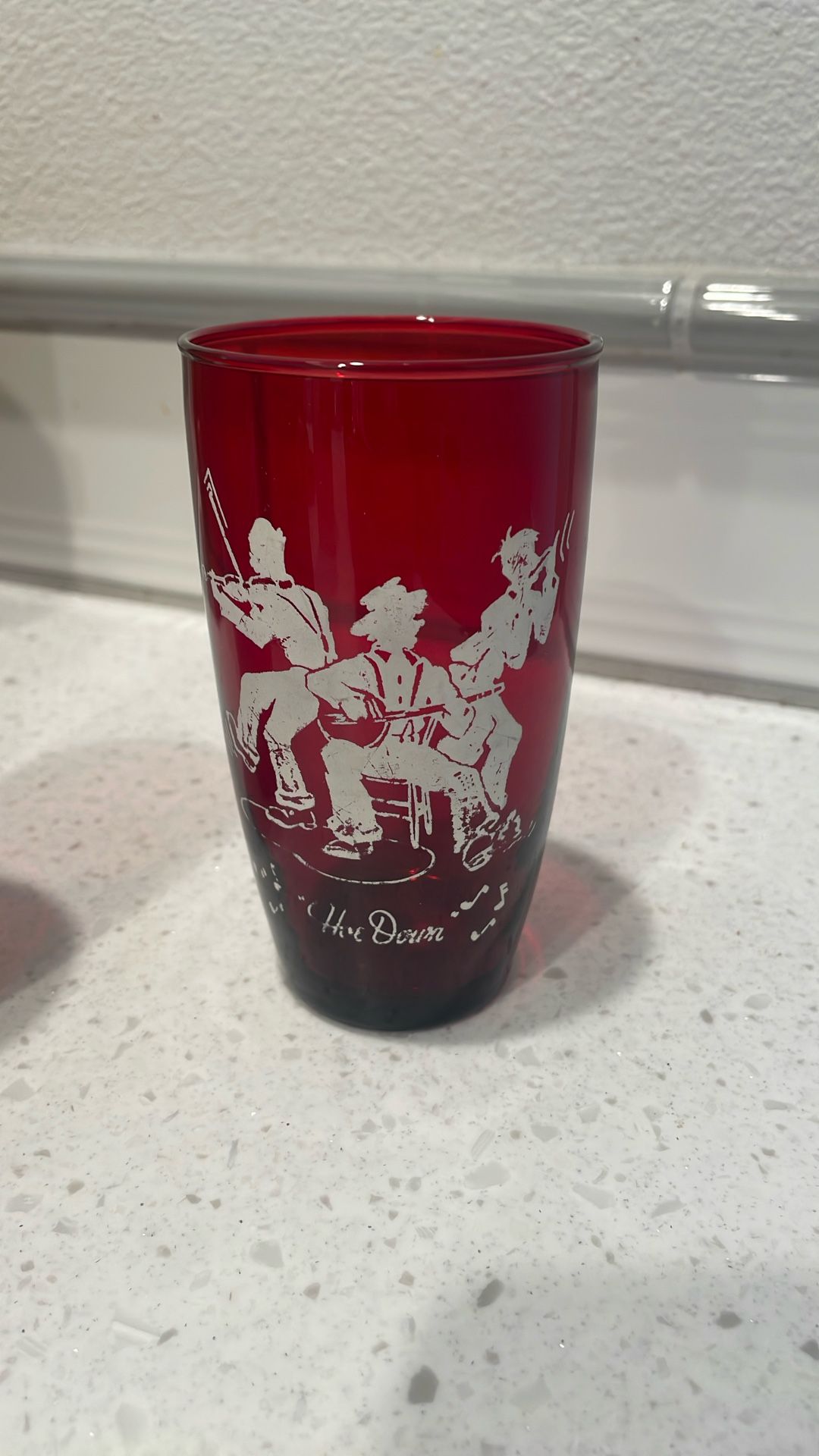 Ruby red anchor Hocking  Glasses Collectible