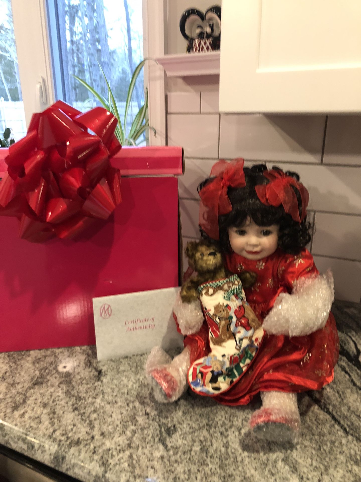 New In Box - Marie Osmond Baby Annette Holiday Porcelain Doll