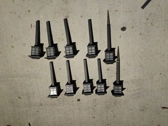 Solar Garden Path Lights Set of 9