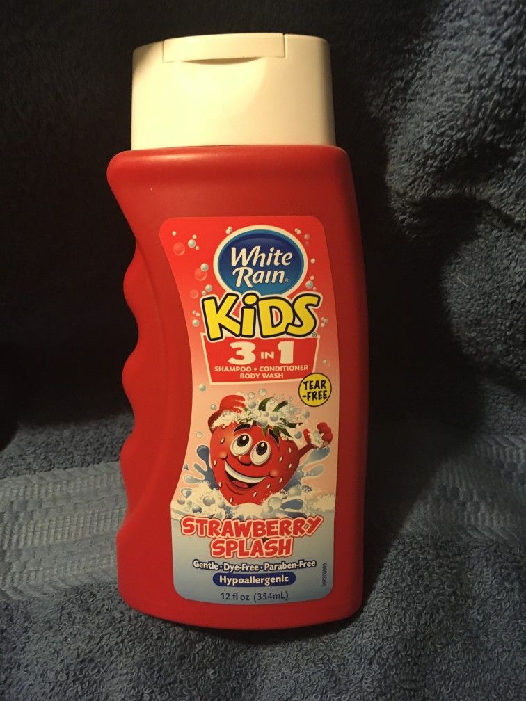 White Rain Kids Strawberry 3in1 wash