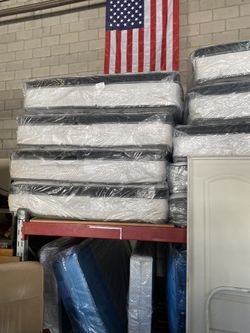 14” queen pillow top mattress (each)