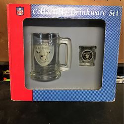 Raiders Glass Mug Set 