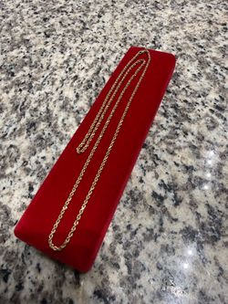14k gold solid rope chain