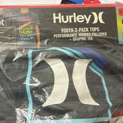 Hurley Youth 2 Pack Tops (2 Pack M 10/12)