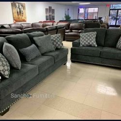 Livingroom Set  Sofa & Loveseat Financing Options Available