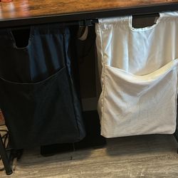 Laundry Basket With Washable Linen Bags 