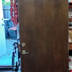 30"x80" Solid Core Wood Door