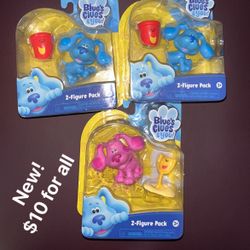 New! Blue’s Clues 2 Figure Pack 