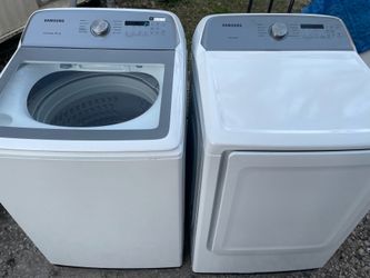 Good working samsung washer and dryer set súper capacity