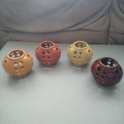 Fall Colors Candle Holders