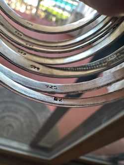 Children size bangles  925   Set of 8