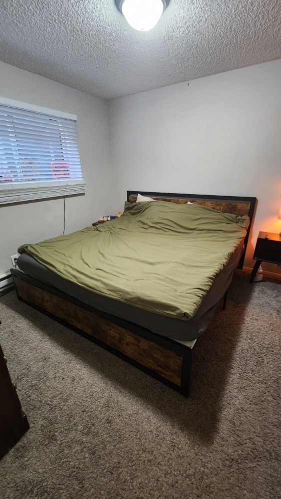 King Size Bed (Frame & Mattress)