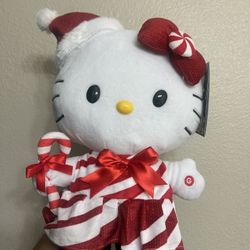 Hello Kitty Christmas Candy Cane Side Stepper ❤️🤍