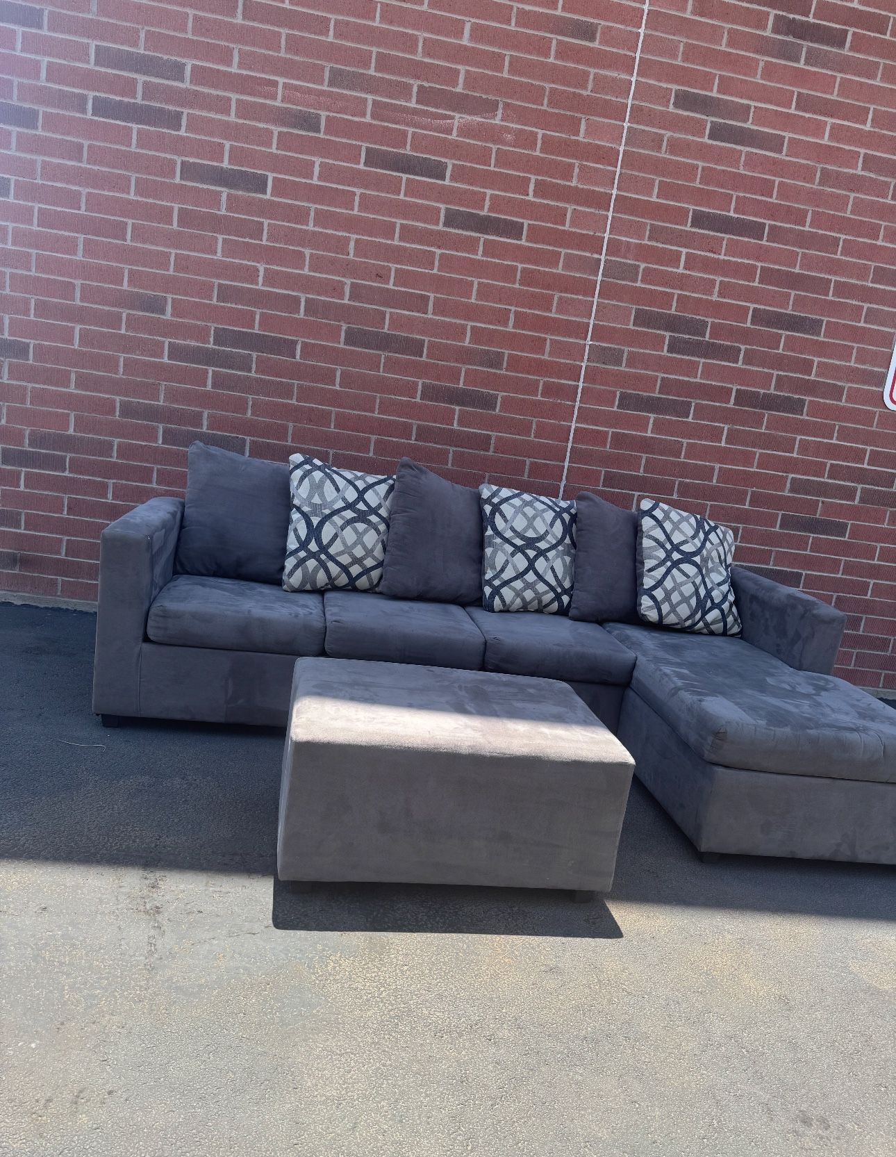 really nice gray sectional couch
