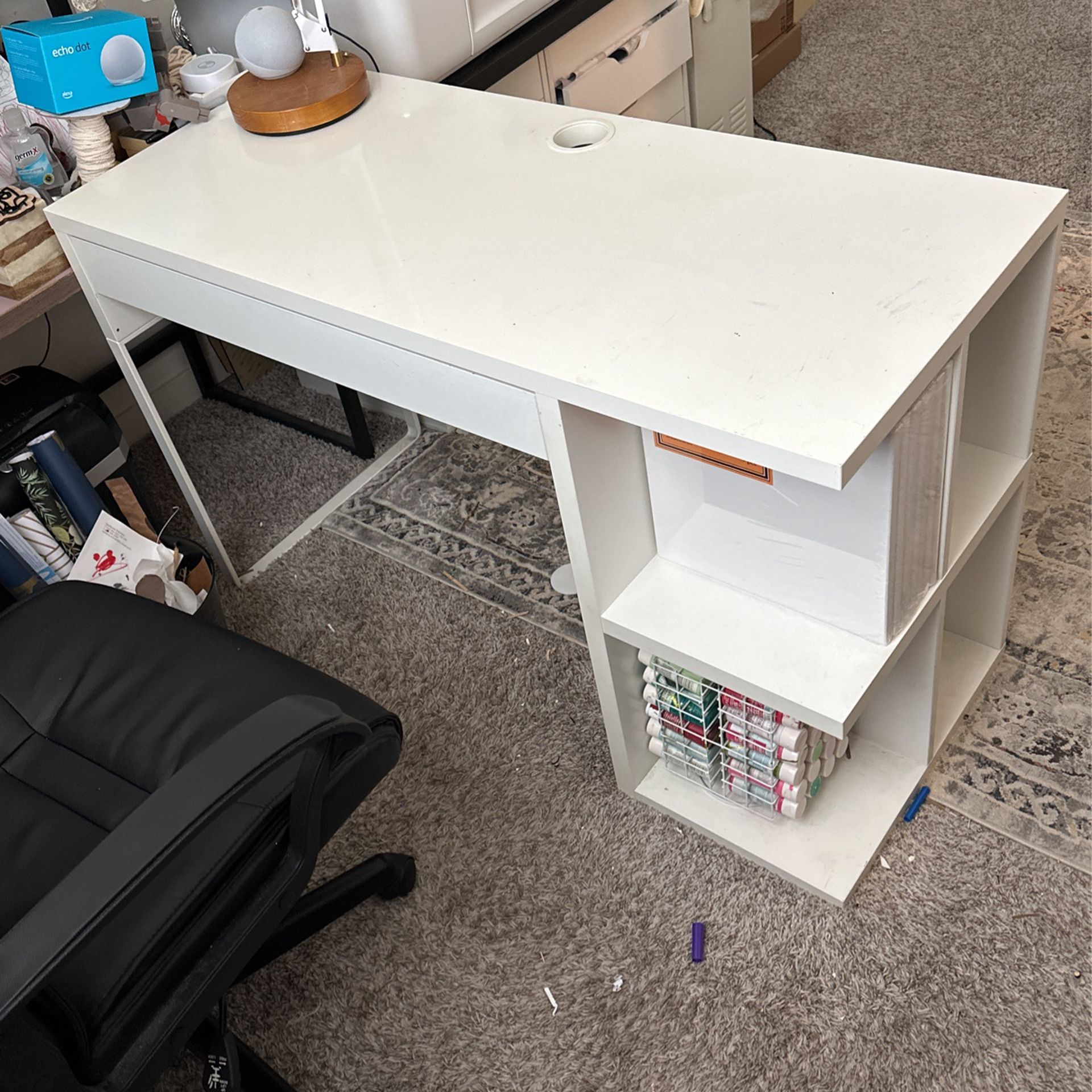 IKEA Desk With Cubbies 