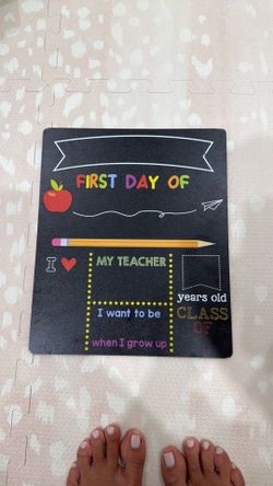 First and Last Day of School Sign
